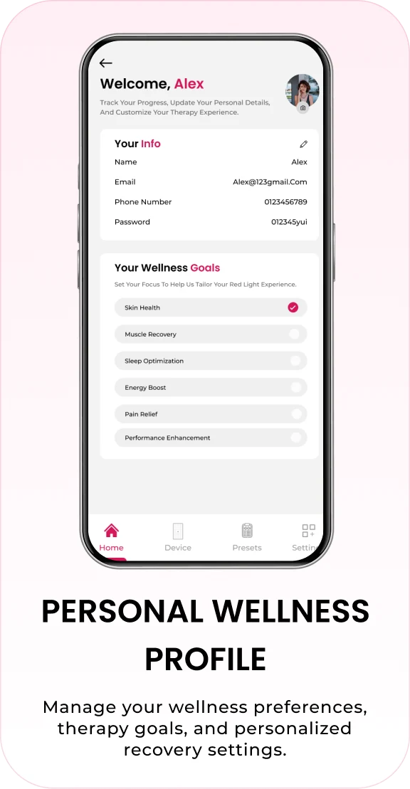 Vital app screen with guided protocols